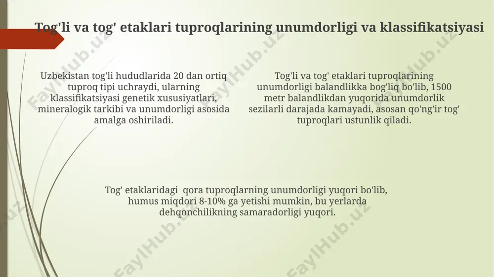 oʻzbekistonning togʻ oldi va togʻlardagi tuproqlari - Page 4
