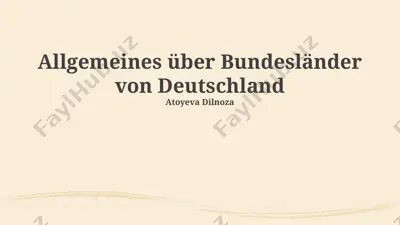 bundesländer von deutschland — PPTX