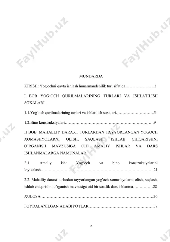 o'z navbatida o'rmon sanoati ham boshqa tarmoqlardan laklar, bo'yoqlar (mebel ishlab chiqarish uchun), soda, natriy, oqartiruvchi ximikatlar (qog'oz tayyorlash uchun), avtomashinalar, traktorlar, stanoklar (yog'och tayyorlash va ishlov berish uchun) oladi. boshqacha qilib aytganda, o'rmon sanoati bilan boshqa tarmoqlar orasida keng tarmoqlararo aloqalar mavjuddir. kurs ishining maqsadi. mustaqillik yillarida toshkent duradgorlik buyumlari zavodi, quyoshdan himoya uskunalari zavodida esa plastmassadan deraza romlari ishlab chiqaradigan sex, asakada duradgorlik buyumlari zavodi ishga tushirildi. toshkentda o'zbekiston-gretsiya qo'shma korxonasi «o'z ellas» gugurt zavodi mahsulot bera boshladi. ammo yog'och xomashyosi tanqisligi sanoatga jiddiy qiyinchilik tug'dirmoqda. vazirlar mahkamasining 1994-yil 8-fevraldagi «sanoat terakchiligini rivojlantirish va boshqa tez o'suvchi yog'ochbop daraxtlarni barpo etishga oid chora-tadbirlar to'g'risida»gi maxsus qarori o'rmon sanoatida keskin o'zgarish yasadi. qarorga muvofiq terakzorlar maydoni har yili 10 ming gektarga kengaymoqda. yaqin kelajakda har yili 5 mln m kub sanoatbop yog'och tayyorlanadi. yog'och tayyorlash korxonalari taxta tilish zavodlariga g'o'la yog'och yetkazib beradi. tilingan yog'och - taxta-mebel sanoati uchun …