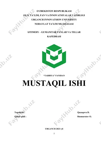 islom dini tarixi — DOCX