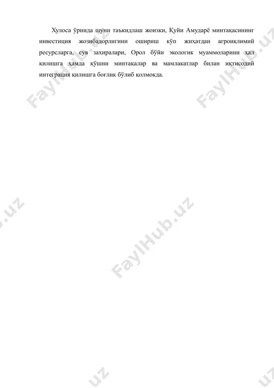 куйи амударё минтакасининг инвестиция жозибадорлиги - Page 4