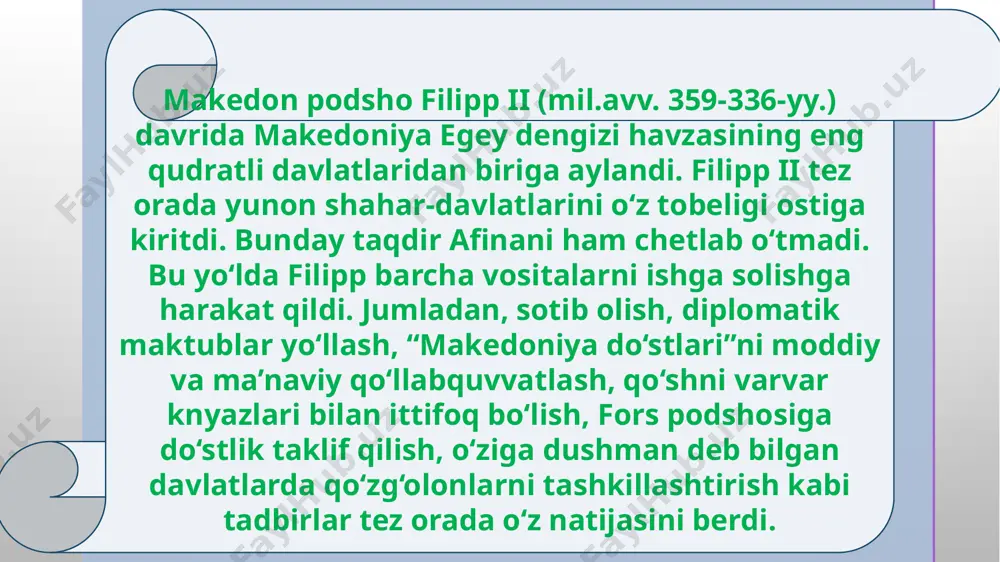 filip ii va yunonlar - Page 2