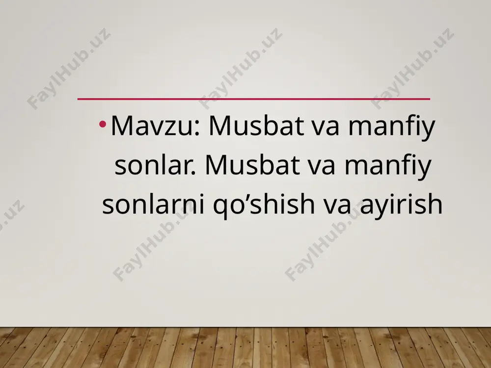 6-sinf matematika fanidan tayyorlagan slayd - Page 3