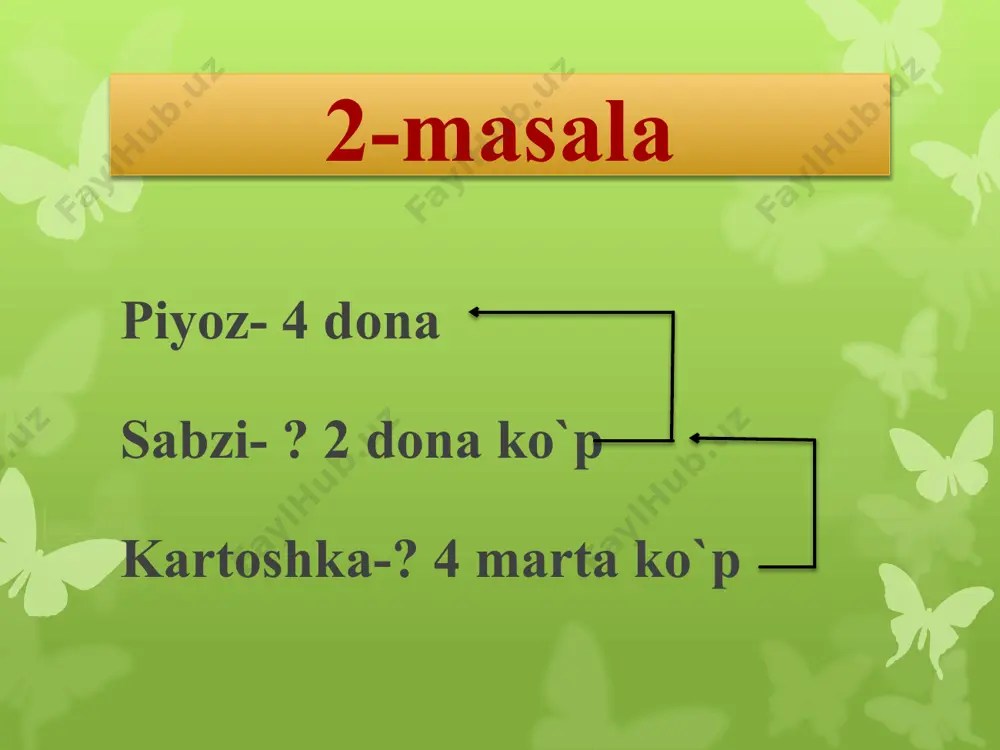 o'rganilgan turdagi misol va masalalar yechish - Page 3