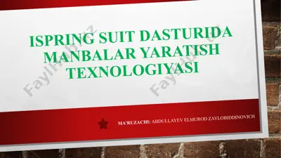 ispring interaktivlik dasturi — PPTX