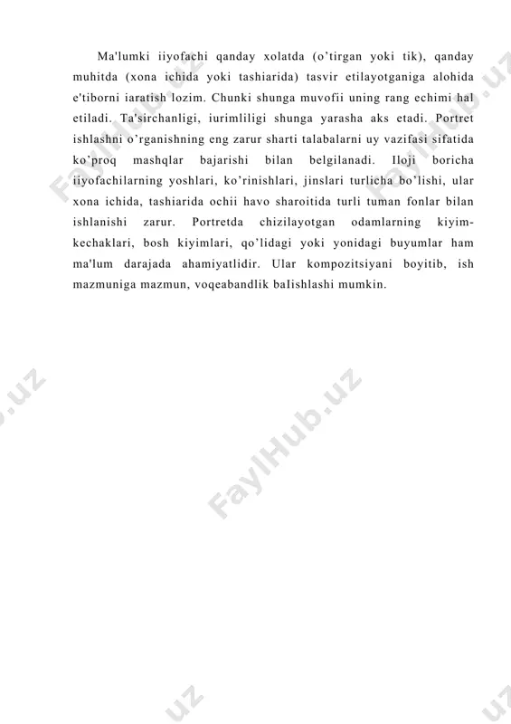 portrеt rangtasviri va kompozitsiya masalalari - Page 4