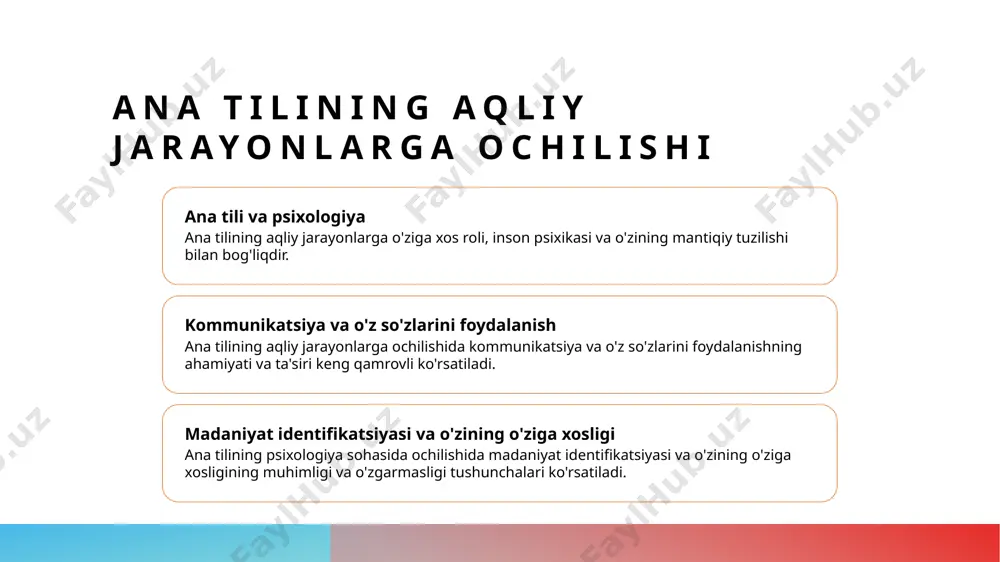 va ana tili: aloqa va ta'sir. shaxsiy rivojlanishda ana tilining roli juda muhimdir. ana tili, o'zining inson zavqi, aloqa va fikrlash usullariga ta'sir qiladi. bu, insonlarning shaxsiy rivojlanishi va kimlik shakllanishida katta o'rin egallaydi. photo by andrew neel on unsplash ana tilining tadqiqotda o'ziga xos sohasi ana tilining ro'li ana tilining psixologiyadagi ahamiyati va uning o'ziga xosligi haqida o'zaro munosabatlarda o'zini ifodalaydi. kognitiv jarayonlar ana tilining fikr va fikrlash jarayonlariga, ma'noni tushunishga va o'zining psixologik ta'siriga qanday ta'siri borligini tushuntiradi. kommunikatsiya va madaniyat identifikatsiyasi ana tilining madaniyat identifikatsiyasi va aloqada psixologik o'ziga xoslikni tushuntirishda qanday ahamiyati borligini o'zlashtiradi. ana tilining terapiyada ahamiyati va foydasi 01 ana tilining muqaddas ahamiyati ana tili, insoniyatning asosiy kommunikatsiya vositasidir. terapiyada ana tilining foydasi, noyob ahamiyatga ega va konsultatsiyalarni kuchaytiradi. 02 ana tilining terapiyada rolining o'zgarmasi ana tilining terapiyada o'zgarmasligi, insonning psixologik qulayligini oshiradi. terapist va muhokama o'rtasida ana tilining ko'rsatilgan ro'li o'z-o'zini ko'rsatadi. 03 …