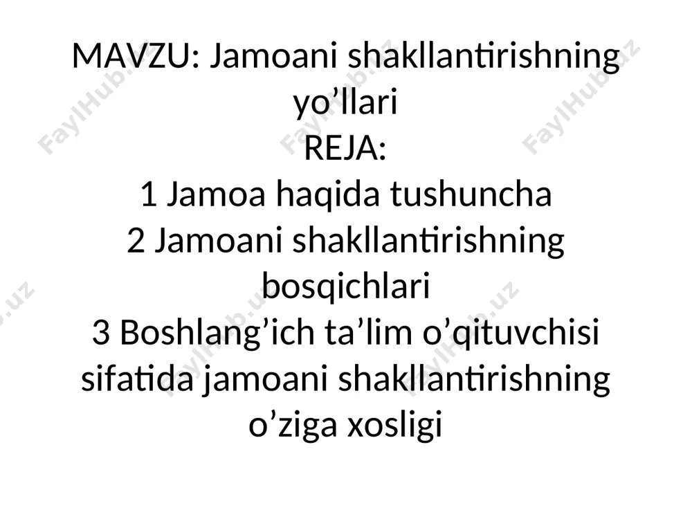 jamoani shakllantirishning yo’llari taqdimoti - Page 2