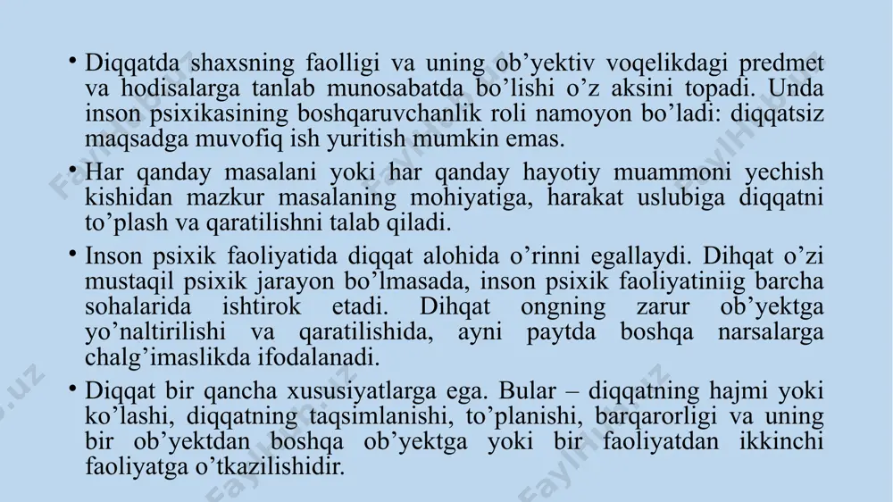 ikni qo‘liga olib, qurish usulini yaxshi tushunmagan bo‘lsa, unga aytib yordam ko‘rsatiladi. lekin bu bolaning ziyrakligi oz rivojlanganligidan dalolat beradi. meyli testi yordamida ko‘rish va eshitish xotirasini o‘rganish r.meili testi 1961 yilda ishlab chiqilgan bo‘lib, 7–14 yoshli bolalar va kattalarning ko‘rish va eshitish xotirasini o‘rganishda foydalaniladi. tadqiqot ikki bosqichdan iborat. birinchi bosqichda rasmda tasvirlangan predmetlarni xotirada olib qolish va ko‘rish xotirasi o‘rganiladi. ikkinchi bosqichda tadqiqotchi o‘qib bergan so‘zlarni – predmetlarning nomlarini eshitib, esda olib qolish qobiliyati o‘rganiladi. bu tadqiqotlar bir kunda o‘tkazilmaydi, bu esa xotiraning o‘rganilayotgan xususiyatlarini yaxshilab tahlil qilishga imkon beradi. tajriba o‘tkazish uchun turli predmetlar tasvirlangan 60 ta so‘zlar to‘plami – 2 - qatorda kerak bo‘ladi. ko‘rish xotirasi o‘rganilayotganda quyidagi qo‘rsatma beriladi: «hozir men sizga turli predmetlar tasvirlangan rasmlarni ko‘rsataman, siz ularning nomini istalgan tartibda aytasiz». rasmlarning har biri 2 soniya ko‘rsatiladi. 10 soniya tanaffusdan so‘ng sinaluvchi predmetlarni aytadi. eksperimentator to‘g‘ri aytilgan predmetlarni ham, rasmda yo‘q bo‘lgan qo‘shib …