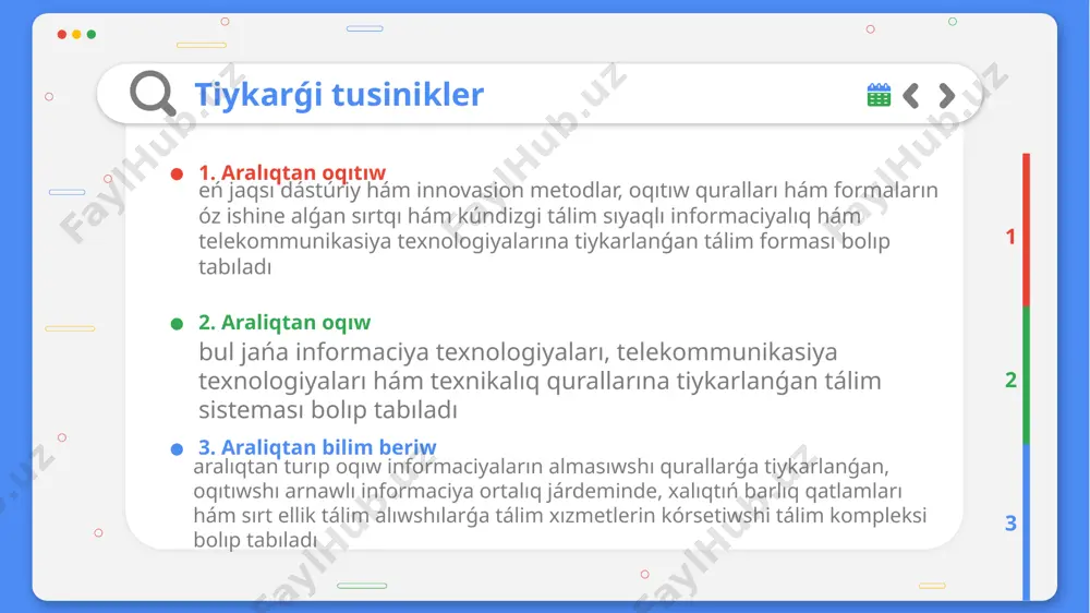 aralıqtan oqıtiw - Page 5