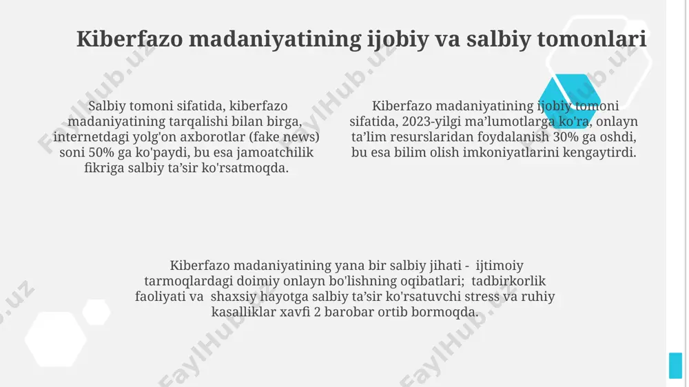 kiberfazo axborot iste'moli madaniyati loyiha ishi - Page 4