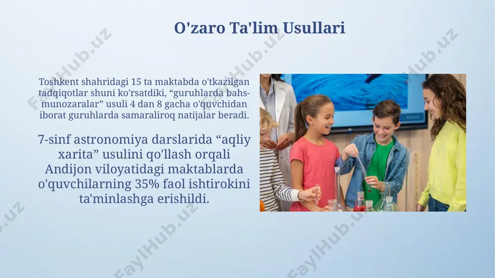 astronomiya darslarida o'quvchilar o'rtasida sinergetik ta'lim tizimini yaratish - Page 5