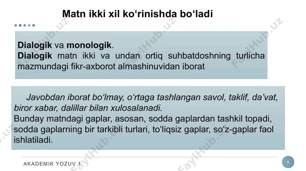 matn va uning turlari - Page 5