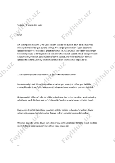 xix asr turkistoni — DOCX