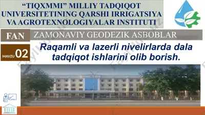 zamonaviy geodezik asboblar — PPTX