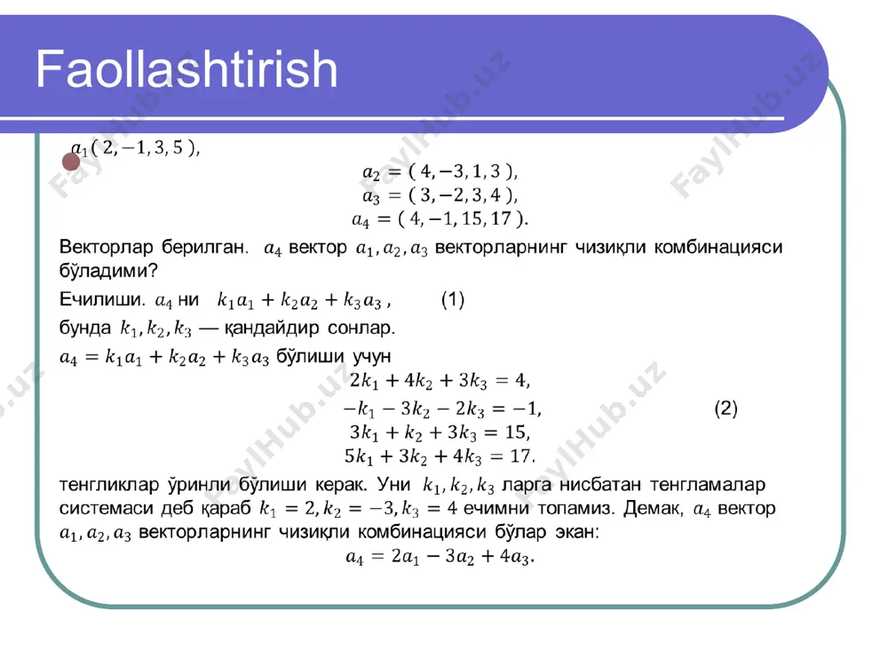 vektor fazolar va ularning xossalari - Page 4