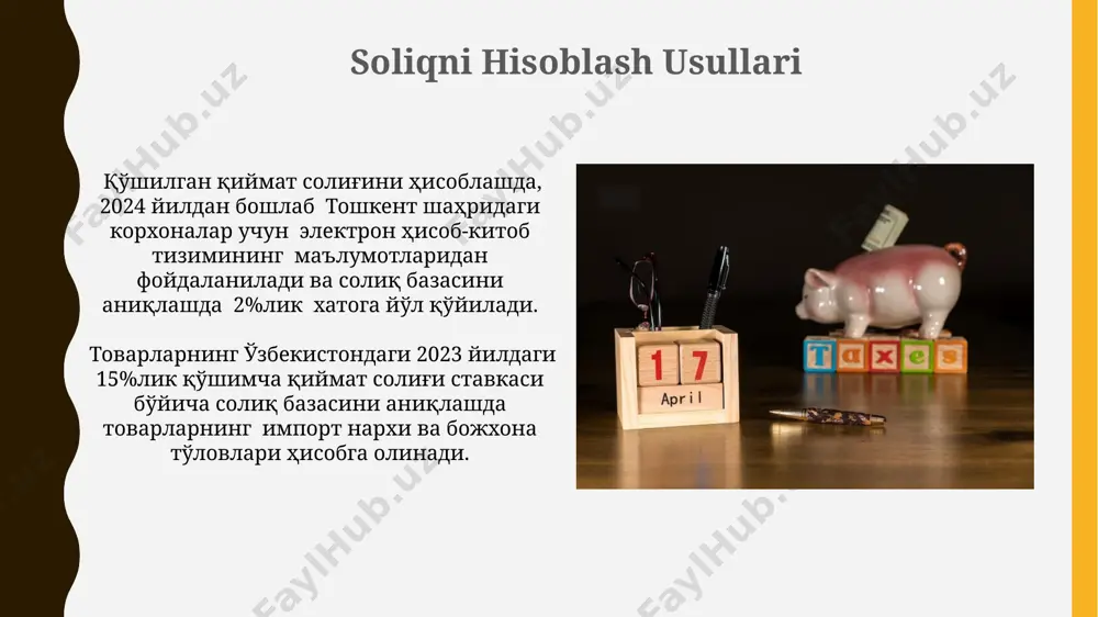 qo‘shilgan qiymat solig‘i stavkalari va soliq davri - Page 5
