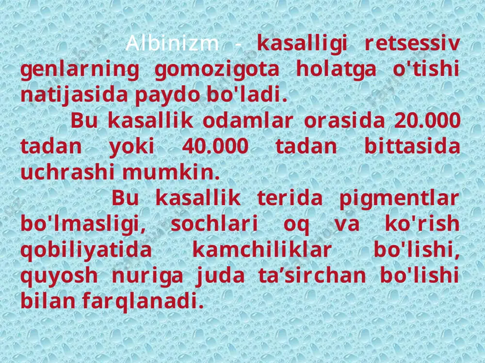 "al’binizm gen kasalligi" - Page 4
