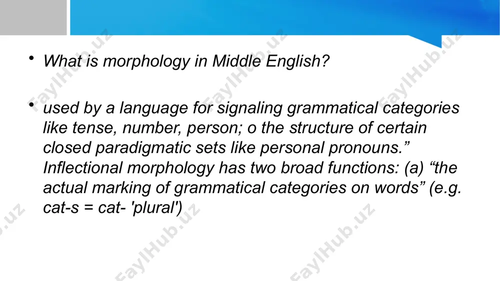 english morphology in middle english - Page 4