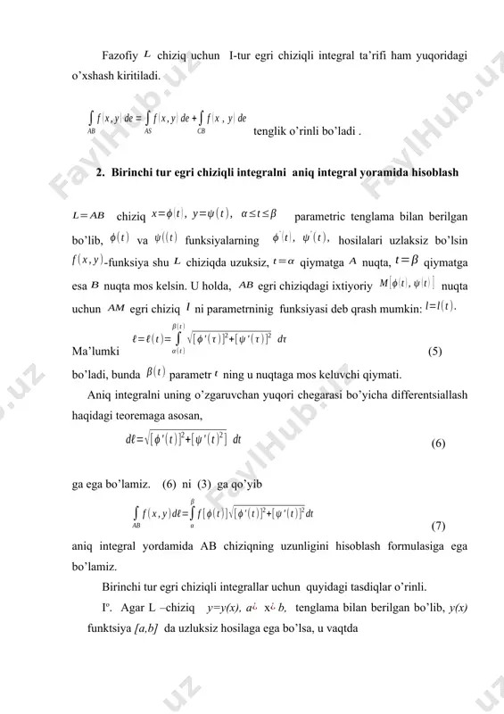 egri chiziqli integrallar - Page 4