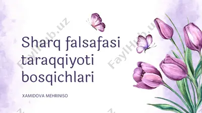 sharq falsafasi tarixi — PPTX
