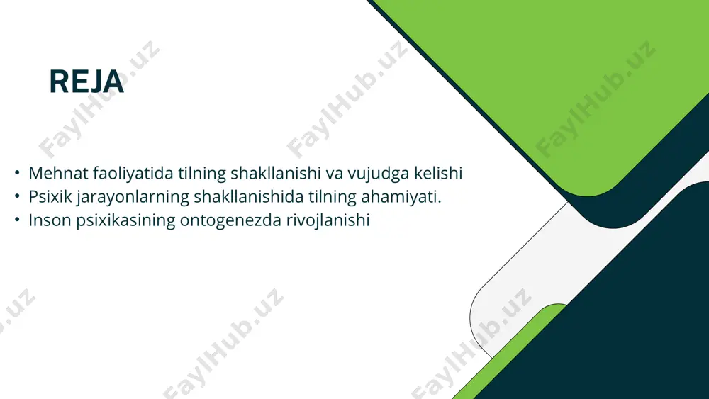 da shu signallar tizimidan foydalanishadi. lekin shuni aytish joizki hayvonlarning tili insonlarnikidan tubdan farqlanadi. insonlarning tilida sifat va munosabatlar mavjud. masalan, «oyna» so‘zi otni anglatsa, «sariq» so‘zi sifatni anglatadi. bu funksiya nemislarda predmetlarni aniqlash funutsiyasi deb nomlanadi, bu holatni hayvonlarda kuzatish mumkin emas. inson va hayvon tillari bir-biridan tubdan farqlanadi. turnalar havf mavjud bo‘lgan vaziyatda chiqargan ovozlari buyum yoki narsalarni anglatmaydi, u affektiv holatni anglatishi mumkin. turnalar havotirlanadilar va shu havotir ularning ovozlarida aks etadi, bu holat esa boshqa turnalarga yuqadi. maymunlar ham havotirni his qilishadi va kerakli tovushni chiqara boshlashadi. maymunlardagi tovushlar turli-tumandir, ular turli holatlarini aks ettirishlari mumkin. masalan, qoniqish, havotir, ochlik, xotirjamlik. biroq bu tovushlarning barchasi emotsional holatlarni aks ettiradi. inson ongi ijtimoiy chuqur tabiatga ega. u predmetli faoliyat jarayonida, bolaning kattalar bilan muloqotida, kattalarning bir-birlari bilan muloqot jarayonlarida shakllanadi va boshlanishidan ijtimoiy xarakterga ega. muloqot jarayonida bolaga umuminsoniy tajribalarning asosi beriladi. shuning uchun individual-psixologik, alohida shaxspsixologiyasi …