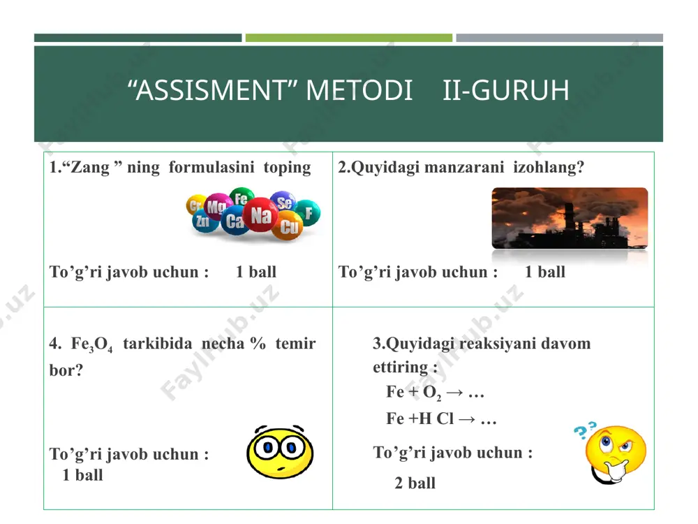 o’zbekistonda metallurgiya. cho’yan va po’lat ishlab chiqarish - Page 4