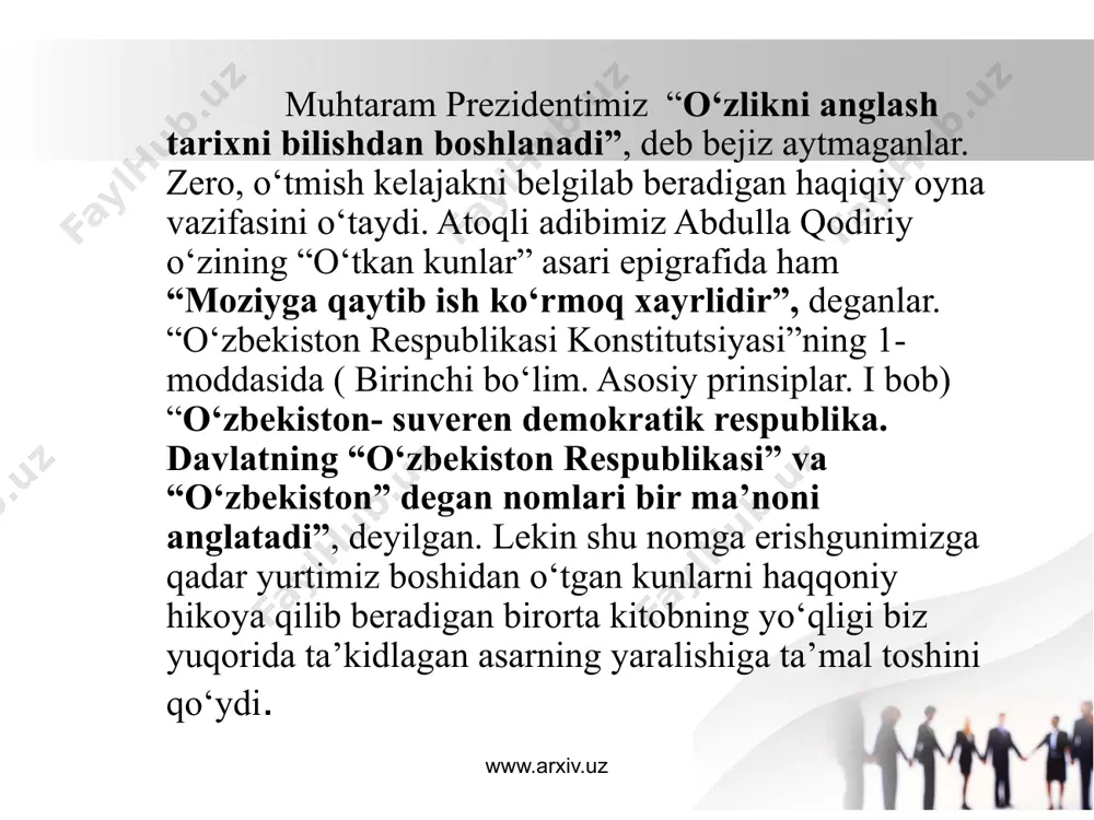 tarixiy xotirasiz kelajak yo’q 2 - Page 4