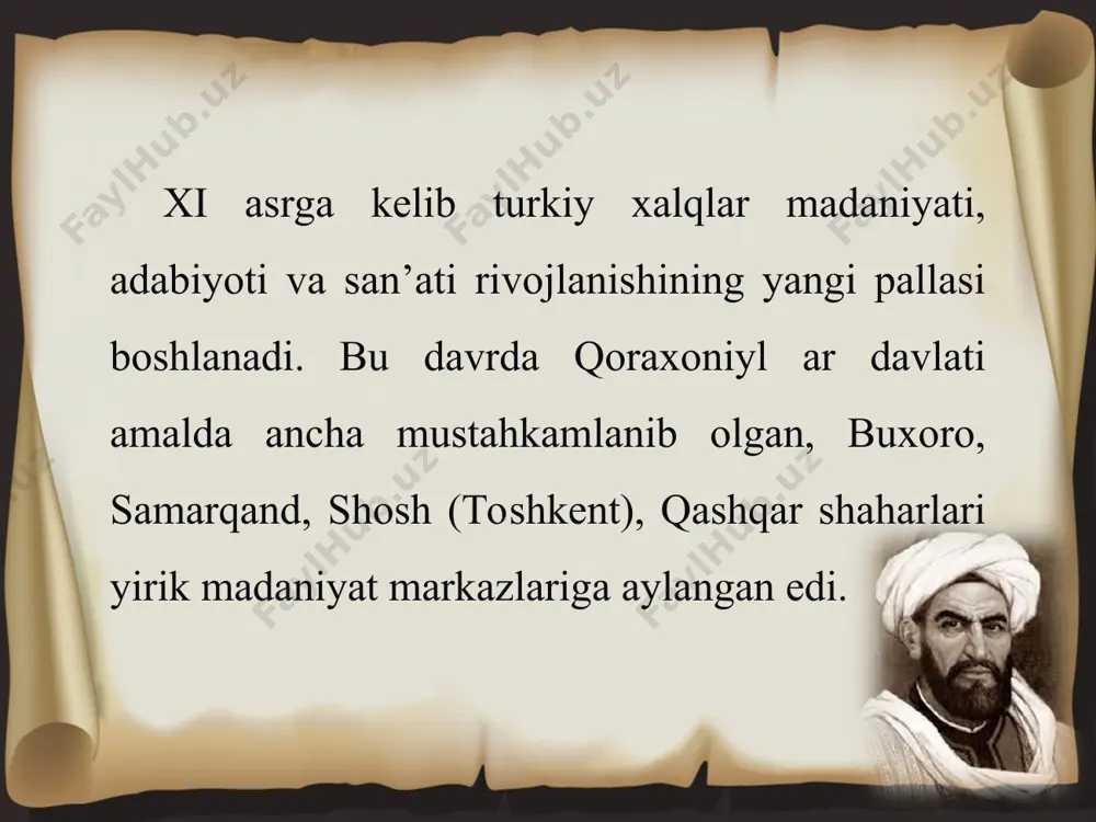 nasr deb atalgan adabiy parchalar bilan bezadim... bu ishda misol tariqasida turklarning tilida qo‘llanib kelgan she’rlaridan, shodlik va motam kunlarida qo‘llanadigan hikmatli so‘zlardan, maqollardan kel tirdim», – deyishi bejiz emas. «devonu lug‘ot at-turk» asari 1072-yilda yozila boshlagan. ammo unga kirgan materiallar 15–20 yillar davomida to‘plangan. mahmud koshg‘ariyning o‘zi: «men turklar, turkmanlar, o‘g‘uzlar, chigillar, yag‘molar, qirg‘izlarning sha­harlari, qishloq va yaylovlarini ko‘p yillar kezib chiqdim, lug‘atlarini to‘pladim», – deb yozadi. muallif: «kitob hijriy 464­yil jumodul­avval boshlarida boshlandi va to‘rt karra yo­zilgan (ko‘chirilgan)dan va tuzatilgandan so‘ng 466­yil jumodul­ oxirning 12 ­kuni (1074­yil) bitirildi», – deb ko‘rsatgan. «devonu lug‘ot at-turk» asarining qo‘lyozma sahifalaridan namuna kitobga «devonu lug‘ot at-turk» («turkiy tillar lug‘atlari») deb nom berilgan. u abulqosim abdulloh binni muhammad al-muqtadoga bag‘ishlangan. mahmud koshg‘ariy turk tilining nozik bilimdoni va tolmas targ‘ibotchisidir. u «arab tili bilan ikki uloqchi ot singari teng poyga qilib, o‘zib borayotgan turk tilini» ko‘klarga ko‘taradi, uning o‘ziga xos xususiyatlarini mahorat bilan ko‘rsatib …