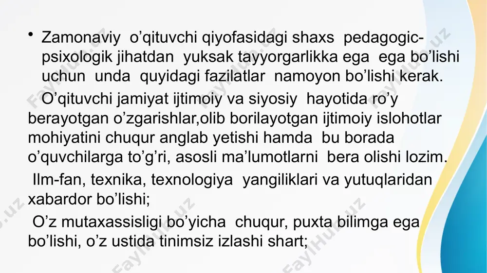 zamonaviy o’qituvchi va uning ma’naviy qiyofasi - Page 5