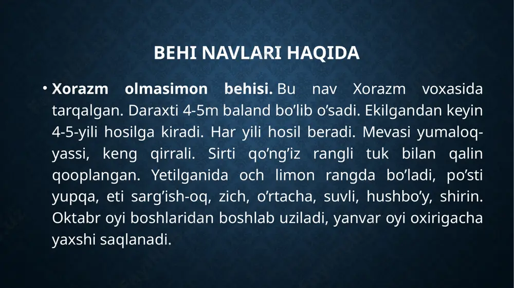 behi navlarining turlari - Page 5
