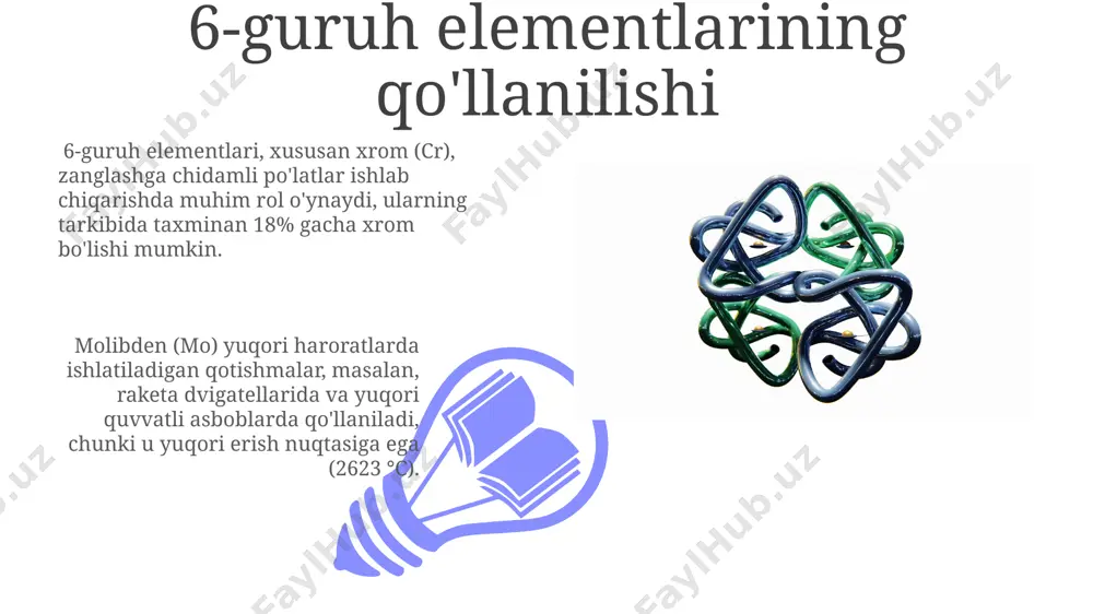 6-guruh elementlarining ahamiyati - Page 3