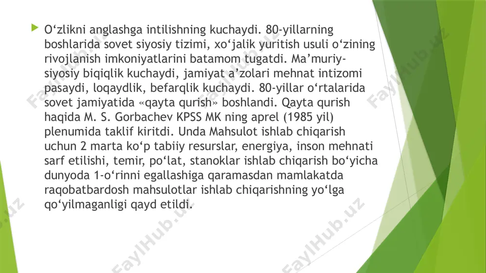 o‘zbekistonning tashkil topishi va tarixiy ahamiyati - Page 5