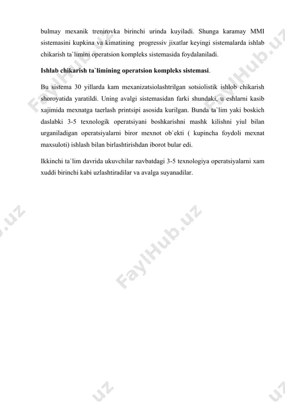 ishlab chiqarish va mehnat ta`limining didaktik sistemalari. - Page 5