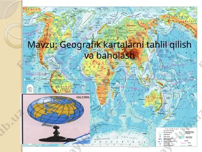 geografik kartalarni tahlil qilish va baholash — PPTX