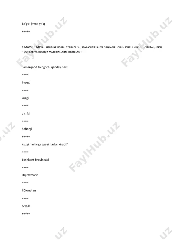 qishloq xo‘jalik mahsulotlariga talablar - Page 5