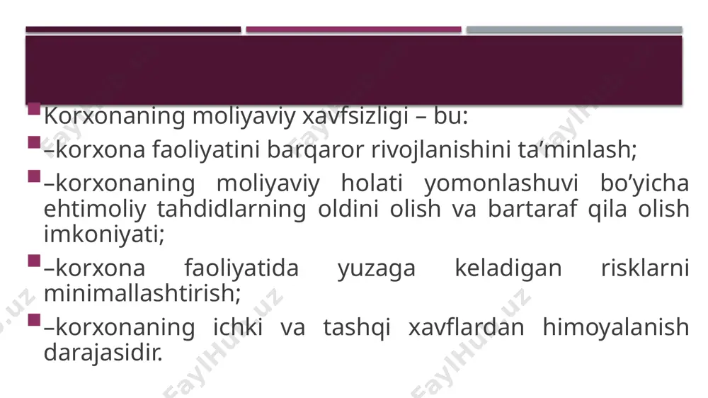 moliyaviy xavfsizlik tushunchasi - Page 5