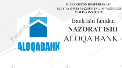 aloqa bank — PPTX