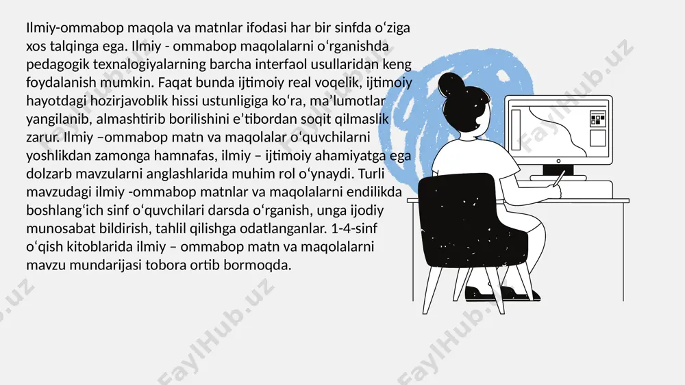 matn va maqolalar oʻqir ekanlar va ularga ajratilgan dars soati ham shuncha miqdorni tashkil etadi. thank you very much! image9.png image10.svg image11.png image12.svg image13.png image14.svg image15.png image16.svg image17.png image18.svg image1.png image19.png image20.svg image21.png image22.svg image23.png image24.svg image25.png image26.svg image27.png image28.svg image2.svg image3.png image4.svg image5.png image6.svg image7.png image8.svg image29.png image30.svg image31.png image32.svg image33.png image34.svg image35.png image36.svg /docprops/thumbnail.jpeg