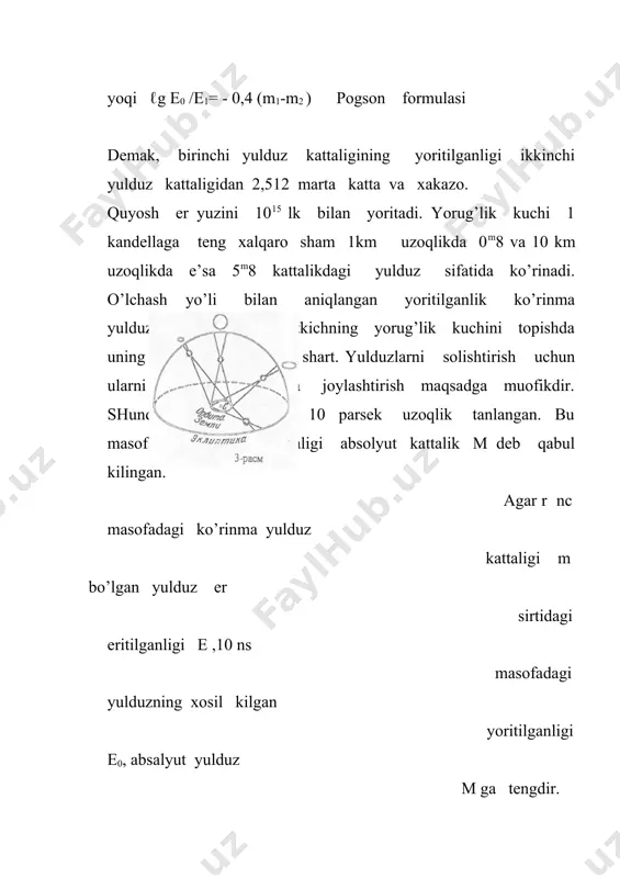 fotometrik tushunchalar. pogson formulasi - Page 5