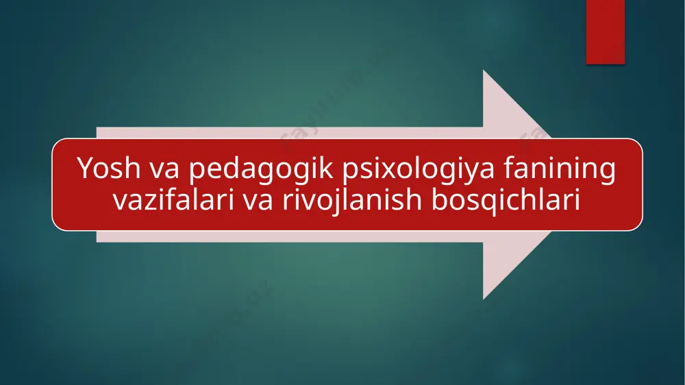 ada ham o’z-o’ziga tegishli masalalarni tor eksperimental ravishda o’rganish bilangina cheklanib qolmay, balki o’z muammolarini inson hayoti va faoliyatining tabiiy sharoitlarida, bolaga beriladigan ta'lim va tarbiyaning mazmun va mohiyatidan kelib chiqqan holda o’rgansa, yanada muvaffaqiyatli rivojlanishi, tabiiydir. yosh davrlar psixologiyasi fanining amaliy vazifalarini esa psixik jarayonlarning namoyon bo’lishi va rivojlanishi, shuningdek inson shaxsi psixologik xususiyatlarining tarkib topishi qonuniyatlarini o’rganishda qo’lga kiritilgan ilmiy dalillarini ta'lim-tarbiya sohalariga tadbiq etishni tashkil etadi. bu borada, ayniqsa, pedagogik psixologiya birmuncha ulkan yutuqlarga erishdi. pedagogik psixologiyaning ta'limni yangi mazmunda joriy qilish yuzasidan so’nggi yillarda qo’lga kiritgan yutuqlari buning yaqqol dalili bo’la oladi. ma'lumki keyingi o’n yil mobaynida mamlakatimizdagi barcha ta'lim tizimlarida ta'lim ishlarining mazmuni tubdan o’zgardi. ta'limning eksperimental ravishda tekshirilgan yangi usullari (masalan, muammoli interfaol ta'lim metodlari) keng joriy qilinmoqda. pedagogik psixologiya – psixologiya ilmining tarmog’i sifatida, ta'lim va tarbiyaning shaxsga samarali ta'sir etuvchi omillari, qonuniyatlari va mexanizmlarini o’rganuvchi fandir. pedagogik psixologiya esa ta’lim va tarbiyaning …