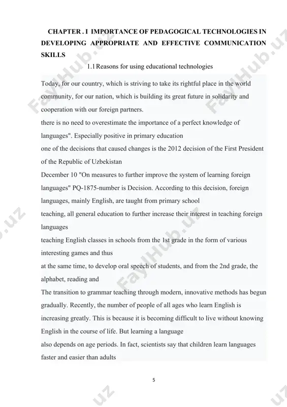 owing stages: 1. the teacher is the stage of teaching "with his own hands", that is, the source of information for the student - the teacher. 2. the stage when educational books and textbooks were created and widely used. 3. the stage where audiovisual means are used. 4. the stage of using simple automation tools in training management. 5. the stage of automating the management of training using a modern ehm tool. pedagogical technologies do not completely disappear when the periods of human development change, but pedagogical technologies are mentally connected to the next periods by association, acquire new qualities, characteristics, become stronger and richer. this process is getting faster and faster. stage 1 in human history lasted a long time. in it, the teacher performed work based on his own strength, knowledge and skills. later, handwritten books of secular and religious content were created, but the student learns their …