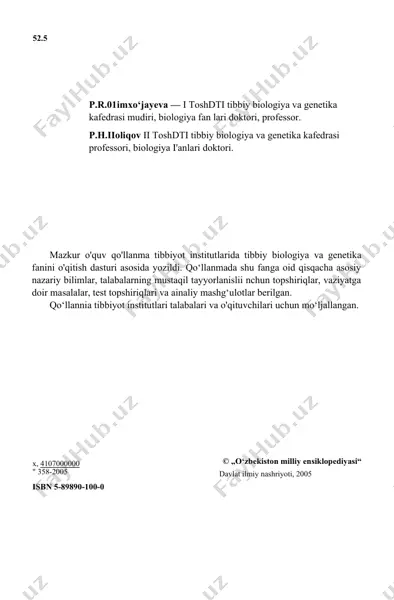 dermatoglifika, populatsion statistika, molekular genetika usullari — DOCX