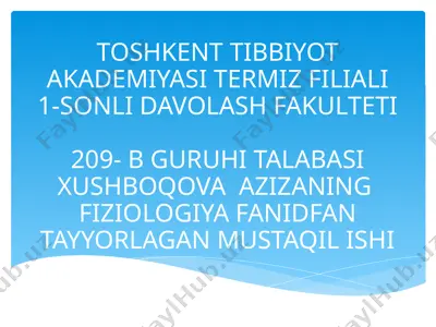 ko'zning optik tizimi haqida ma'lumotlar — PPTX