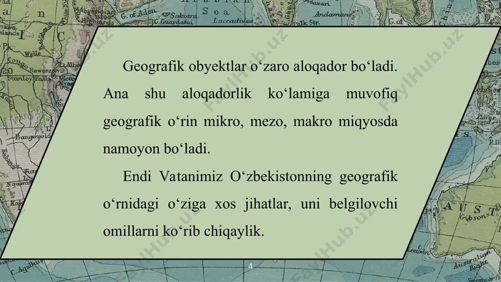 o'zbekistonning geografik o‘rni 8-sinf - Page 4
