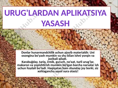 hunarmandchilik donlar — PPTX