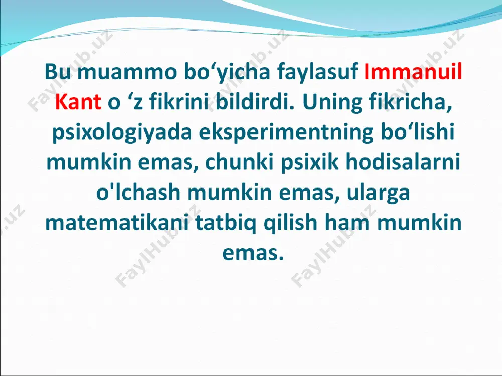 igi ortadi; 3) tayyorlik qonuni, ya’ni aloqaning o’rnatilish tezligi sub’ekt nerv sistemasining xususiyatlariga bog’liq. skinner berres frederik (1904 – 1990), amerikalik psixolog. garvard universitetida hayvonlar xulqini o’rganish bo’yicha ilmiy tadqiqot ishlari bilan shug’ullanib b. skinner keyinchalik “skinner qutisi” deb atalgan eksperimental quti kashf qildi. qutiga tushgan hayvonlar richagni bosib emakxonani ochib, ijobiy mustahkamlovchi ovqatni olishgan. richag harakatni qayd etishni amalga oshiruvchi yozuv mexanizmi bilan ulangan. b. skinner xulqning ikkita tipi: respondent va operant xulq mavjud, deb hisoblagan. respondent xulq deganda qandaydir stimulning ta’siriga javob tariqasida paydo bo’ladigan reaksiya tushuniladi. operant xulq deganda, avval javob reaksiyasi amalga oshirilib, keyin mustahkamlanadigan xulq shakli tushuniladi. b. skinner bir necha turlarini o’z ichiga oladigan operant xulq tipologiyasini taklif qildi: 1)instrumental shartlangan, 2)urinib ko’rish va xato qilish yordamida o’rganiladigan, 3)verbal shartlangan, 4)tushunchalarning shakllanishi. geshtaltpsixologiya geshtaltpsixologiya xx asrning boshlarida v. vundtga oppozitsiya sifatida paydo bo’lib, o’z tadqiqot predmeti sifatida geshtalt (yahlit strukturalar)ni o’rgangan. geshtaltpsixologlar idrok, tafakkur …