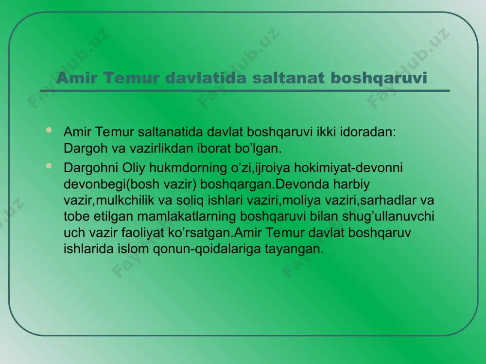 amir temur davlat boshqaruvi - Page 4