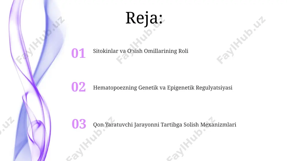 iyasini boshqaradi. gepatik hujayralarning differentsiatsiyasi va o'sishiga ta'sir etuvchi 50 dan ortiq genlarning metillanish darajasi qon hujayralari hosil bo'lishini epigenetik tarzda tartiblaydi. gormonlarning roli qon hujayralari hosil boʻlishini tartibga solishda eritropoetin (epo) gormoni muhim rol oʻynaydi, u buyrakda ishlab chiqariladi va qizil qon tanachalari (eritrotsitlar) sonini 2-3 baravarga oshiradi. tirozining faol shakli boʻlgan tiroksin (t3) qon hujayralari oʻsishi va differentsiatsiyasiga ta'sir qiladi, shu bilan qon yaratish jarayonini (gematopoez) tarbiya qilishda ishtirok etadi. transkripsiya omillari scf, flt3 ligand va tpo kabi sitokinlarning retseptorlari uchun genlar transkripsiyasi, hematopoezni tartibga soluvchi 5 ga yaqin transkripsiya omillari orqali, qon hujayralarining o'sishi va differentsiatsiyasiga ta'sir qiladi. g-csf, gm-csf, va m-csf kabi sitokinlarning transkripsiyasini tartibga soluvchi transkripsiya omillari, shu jumladan pu.1 va c/ebpα kabi transkripsiya omillarining faolligi hematopoezning turli bosqichlarida 10 dan ortiq genlar ekspressiyasini nazorat qiladi. dori vositalarining ta'siri gematopoetik o'sish omillarining (gso) rekombinant shakllari, masalan, g-csf yoki gm-csf, neytrofillar sonini 10-100 baravar oshirishi mumkin, …