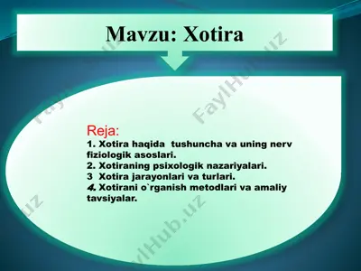 xotira — PPTX